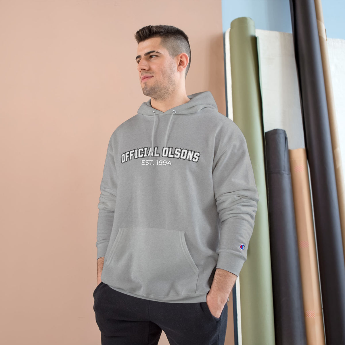 Official Olsons Hoodie — Vintage Collegiate Champion-Style Pullover
