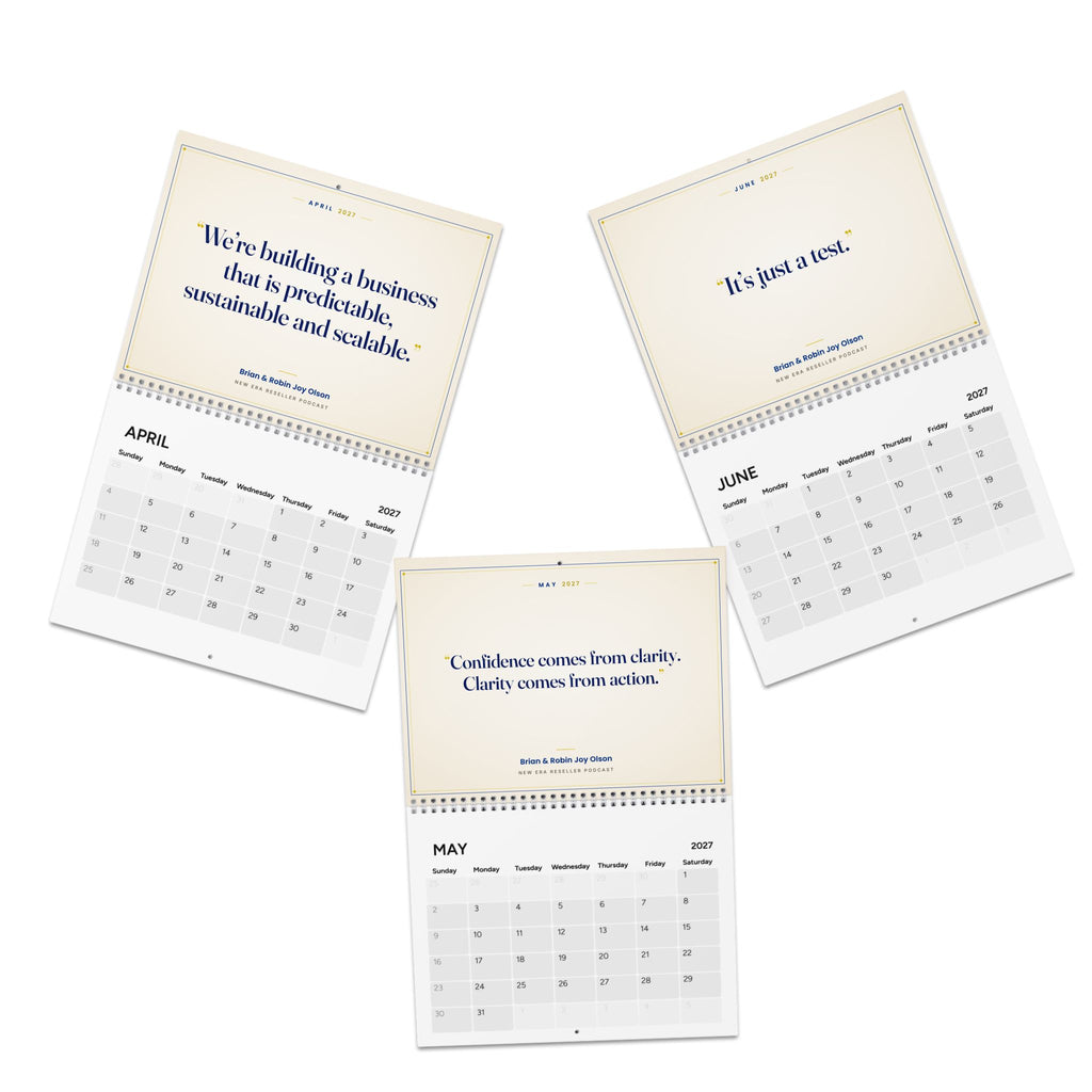 2027 "Let's Go Test More ASINs" Wall Calendar: 12 Months of Builder Mindset from the New Era Reseller Podcast