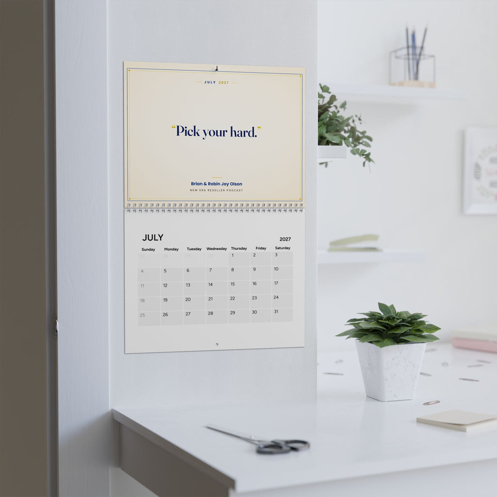 2027 "Let's Go Test More ASINs" Wall Calendar: 12 Months of Builder Mindset from the New Era Reseller Podcast