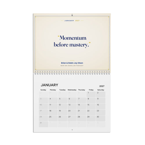 2027 "Let's Go Test More ASINs" Wall Calendar: 12 Months of Builder Mindset from the New Era Reseller Podcast