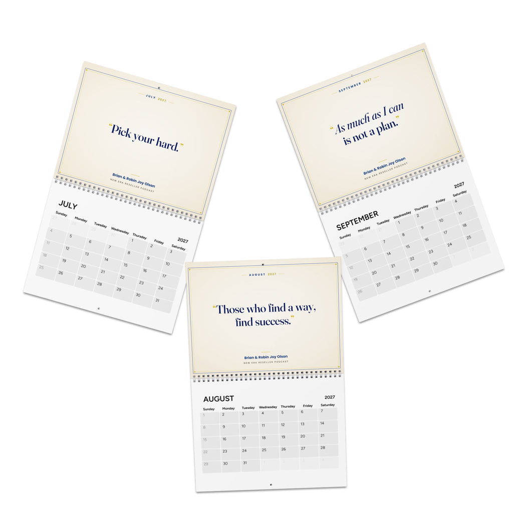 2027 "Let's Go Test More ASINs" Wall Calendar: 12 Months of Builder Mindset from the New Era Reseller Podcast