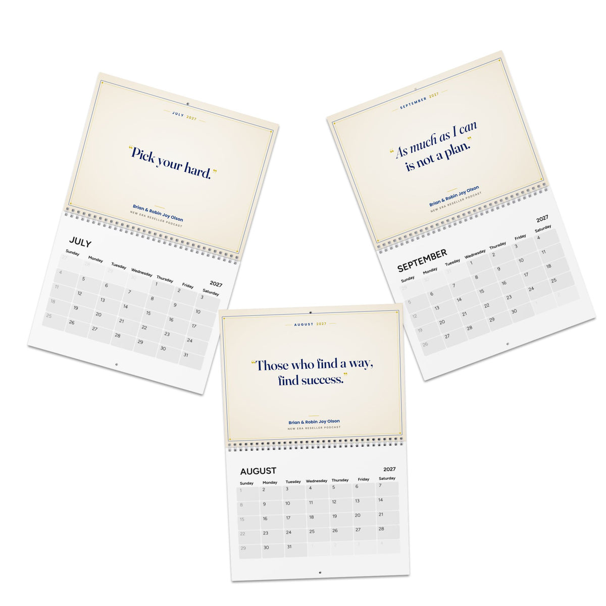 2027 "Let's Go Test More ASINs" Wall Calendar: 12 Months of Builder Mindset from the New Era Reseller Podcast