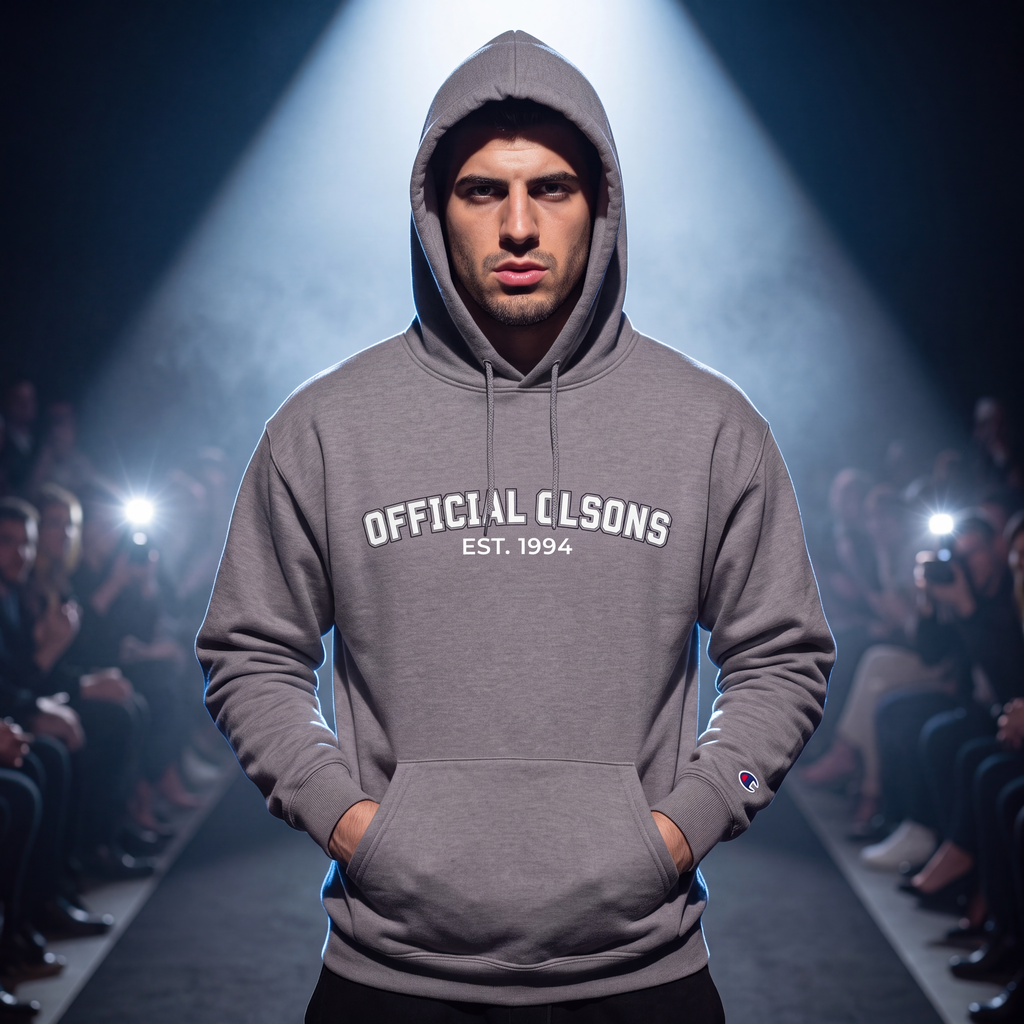 Official Olsons Hoodie — Vintage Collegiate Champion-Style Pullover