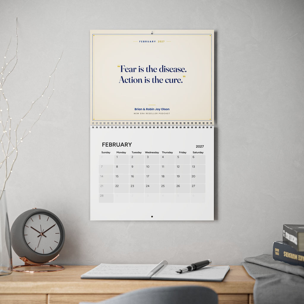 2027 "Let's Go Test More ASINs" Wall Calendar: 12 Months of Builder Mindset from the New Era Reseller Podcast