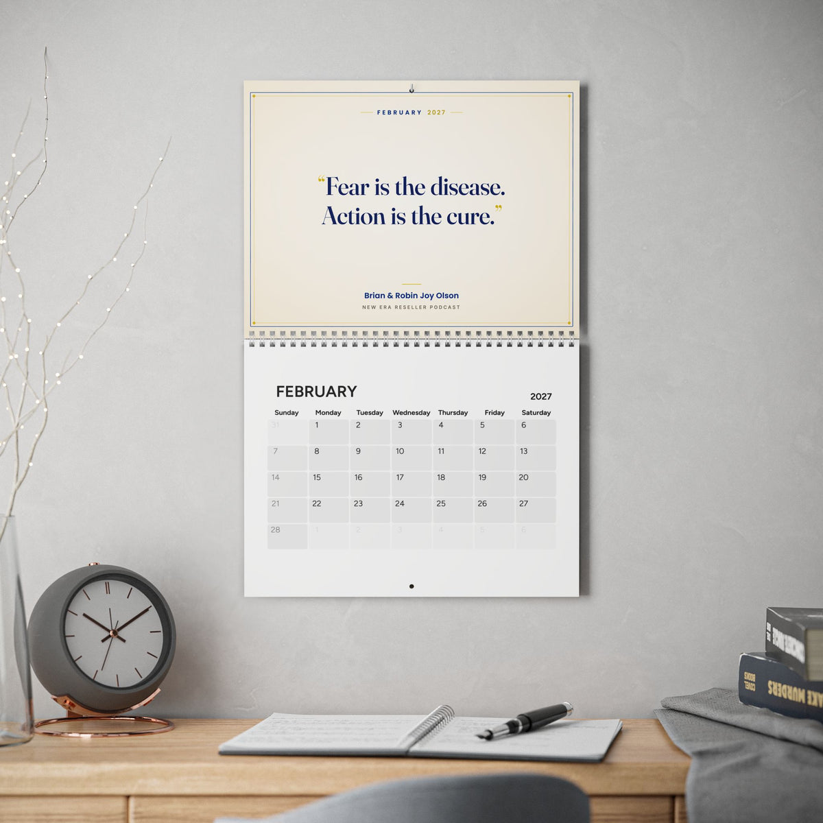 2027 "Let's Go Test More ASINs" Wall Calendar: 12 Months of Builder Mindset from the New Era Reseller Podcast
