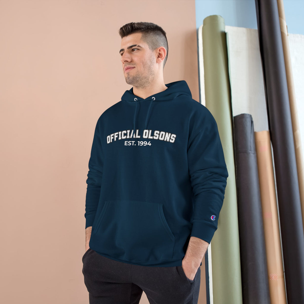 Official Olsons Hoodie — Vintage Collegiate Champion-Style Pullover